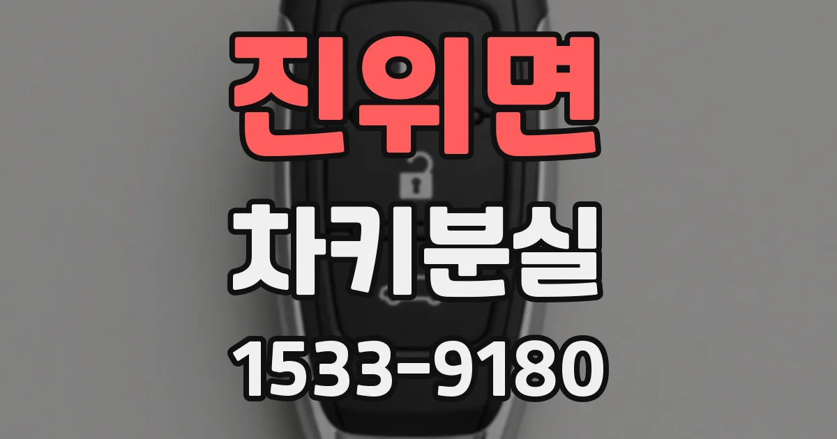 진위면 차키분실