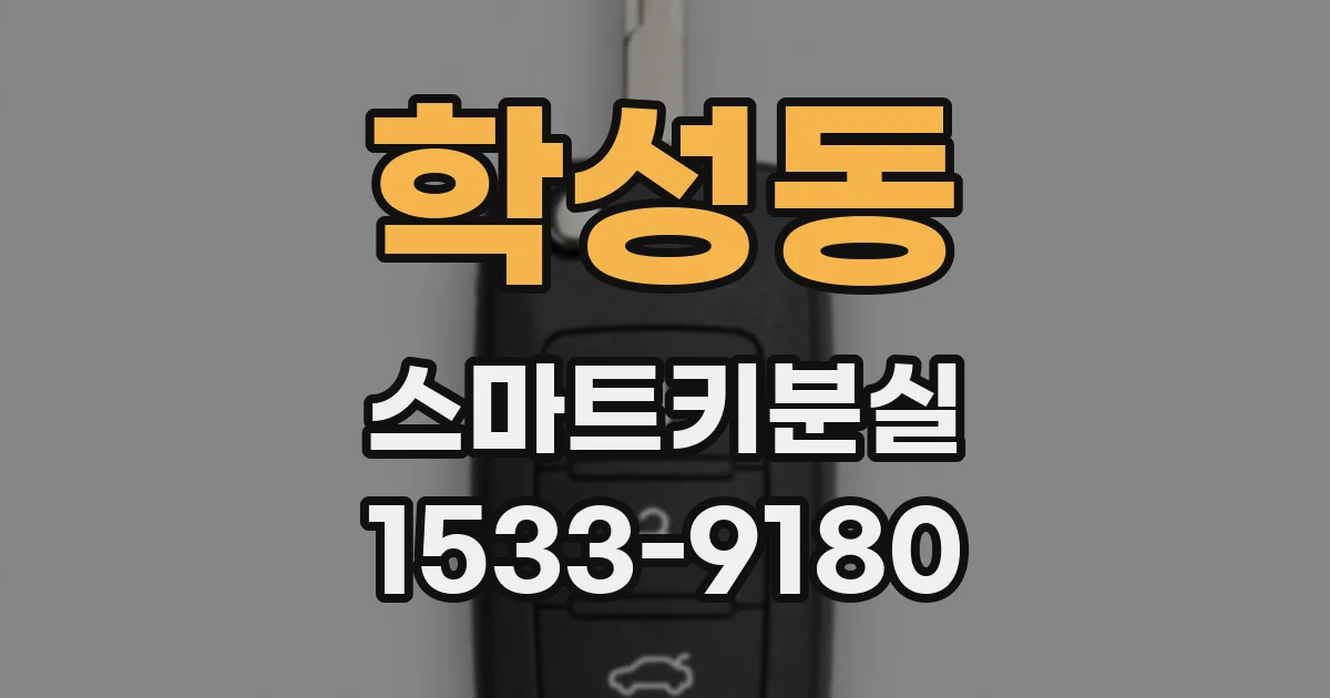 학성동 스마트키분실