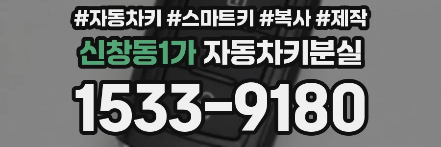 신창동1가 자동차키분실