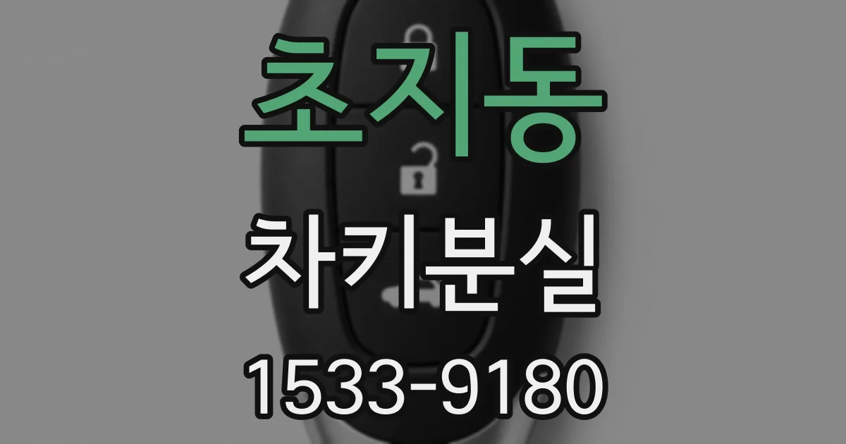 초지동 차키분실