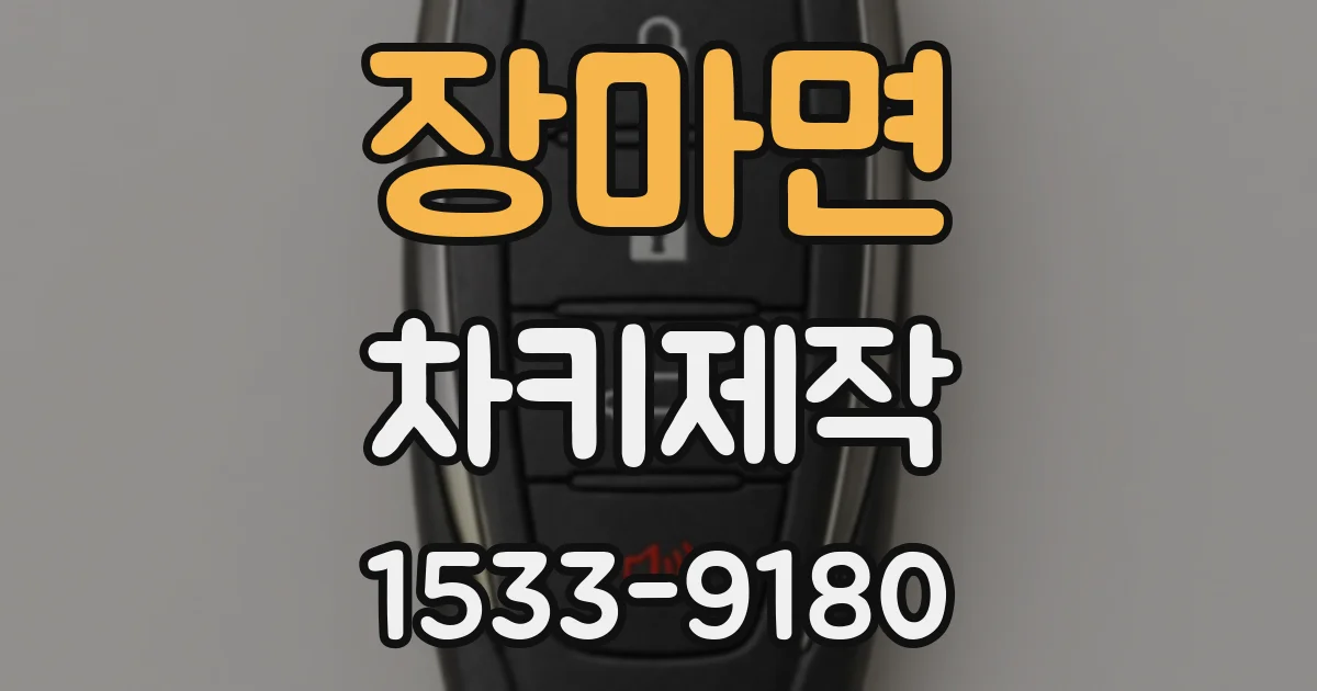 장마면 차키제작