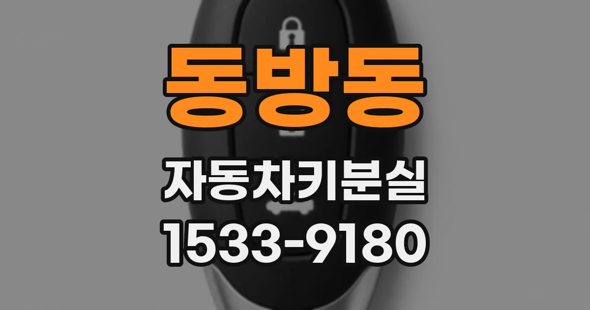 동방동 자동차키분실