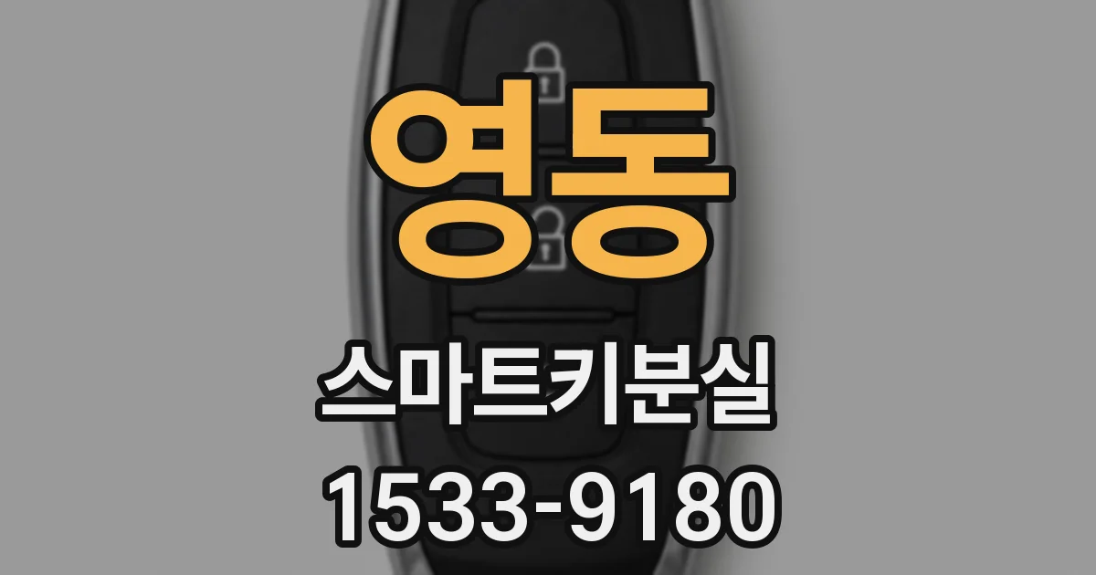영동 스마트키분실