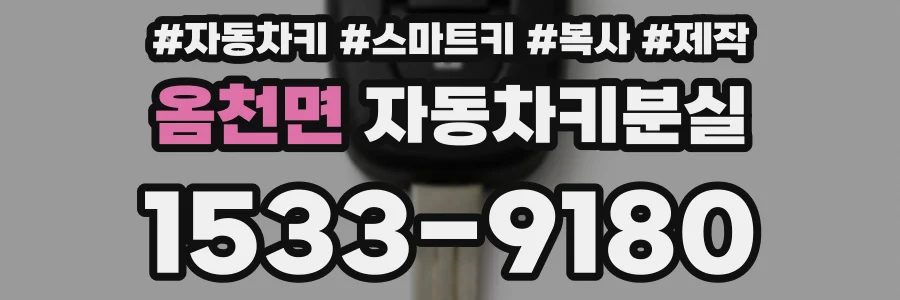 옴천면 자동차키분실
