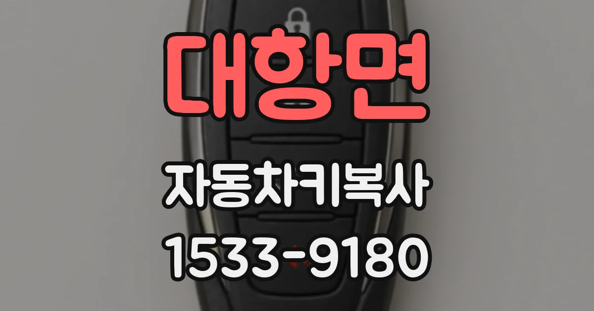 대항면 자동차키복사