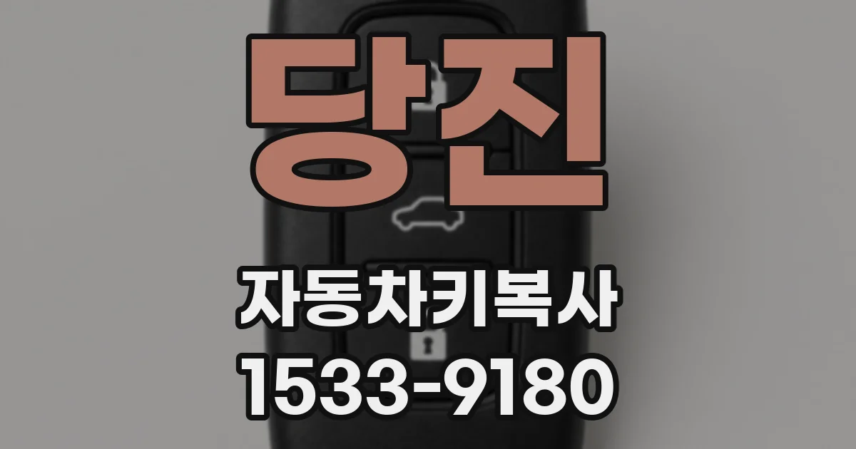 당진 자동차키복사