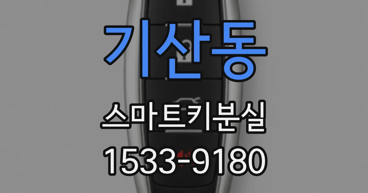 기산동 스마트키분실