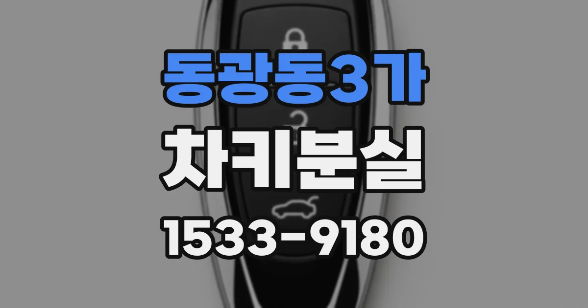동광동3가 차키분실