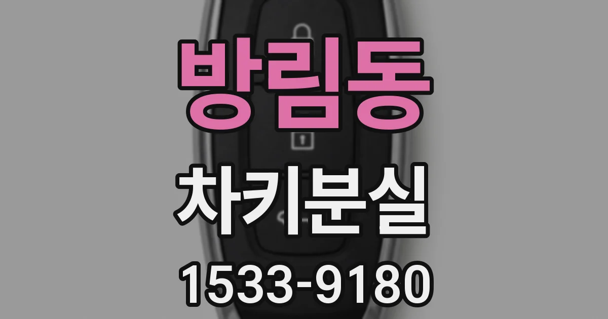 방림동 차키분실