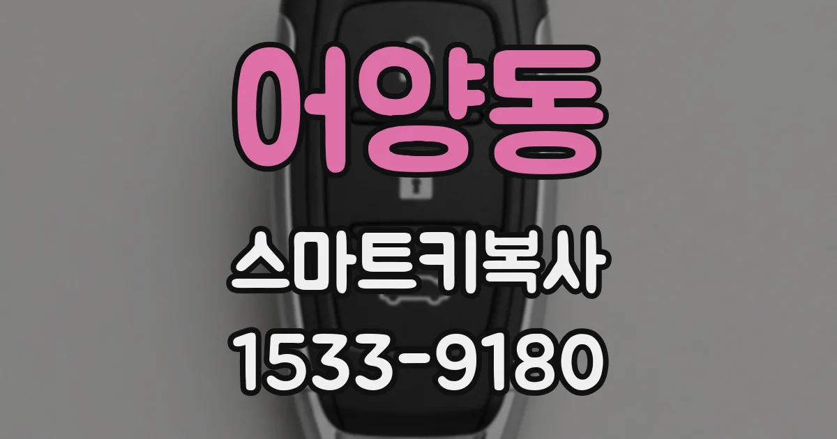 어양동 스마트키복사