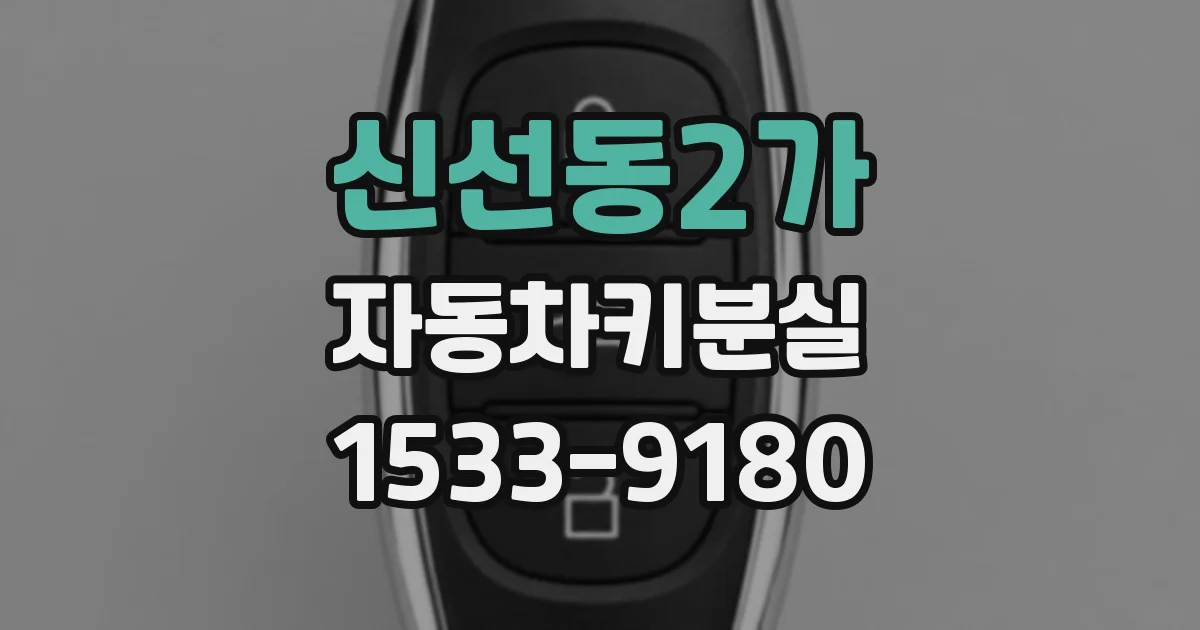 신선동2가 자동차키분실