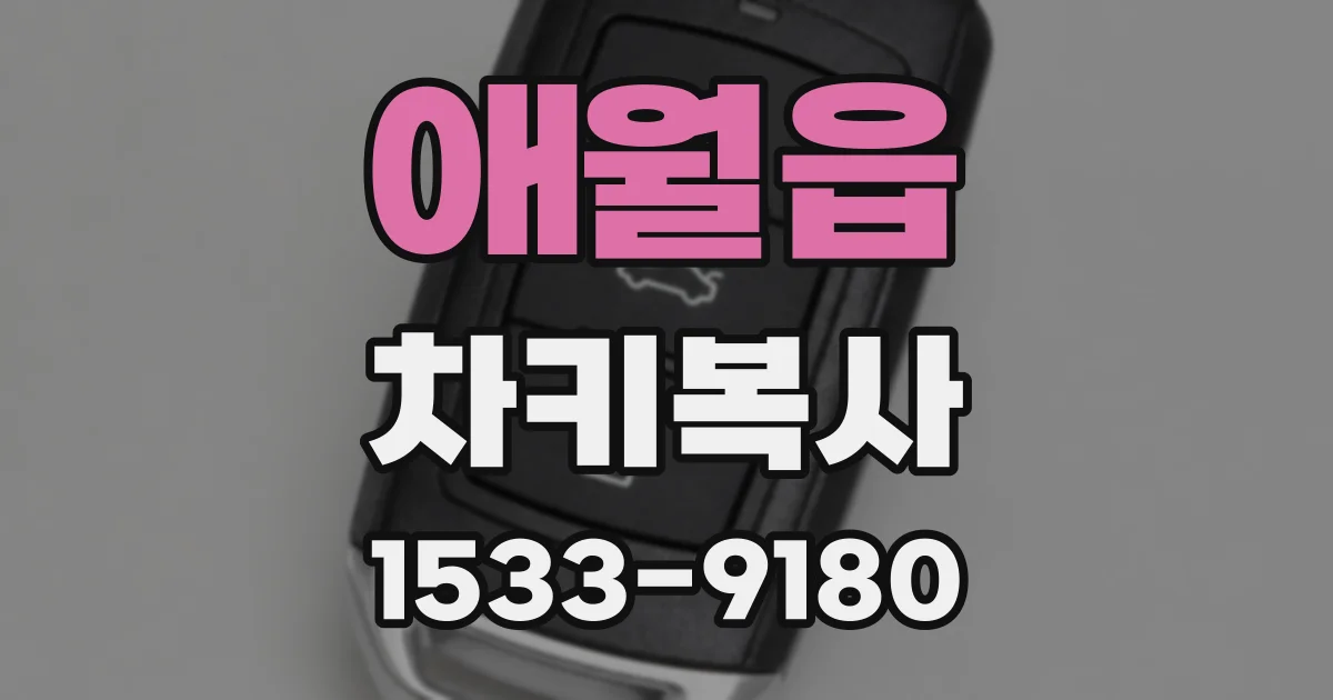 애월읍 차키복사
