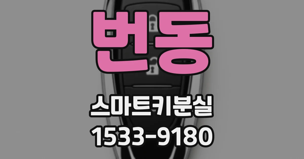 번동 스마트키분실