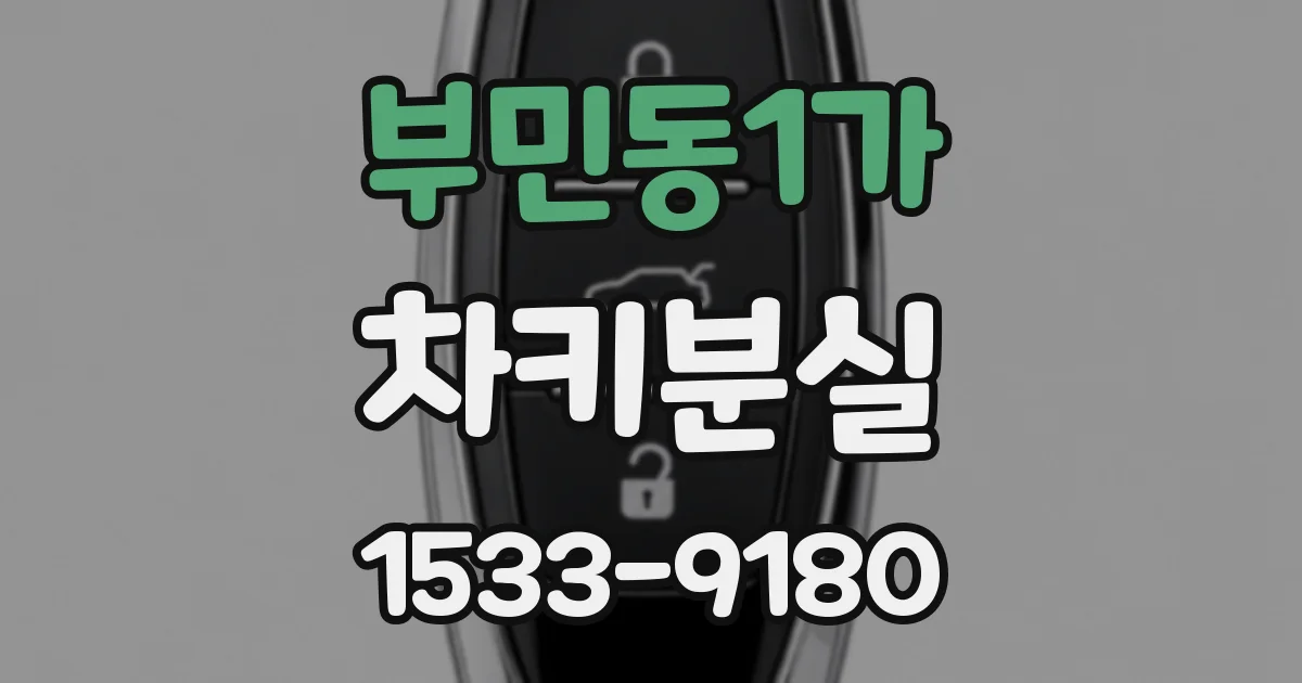 부민동1가 차키분실