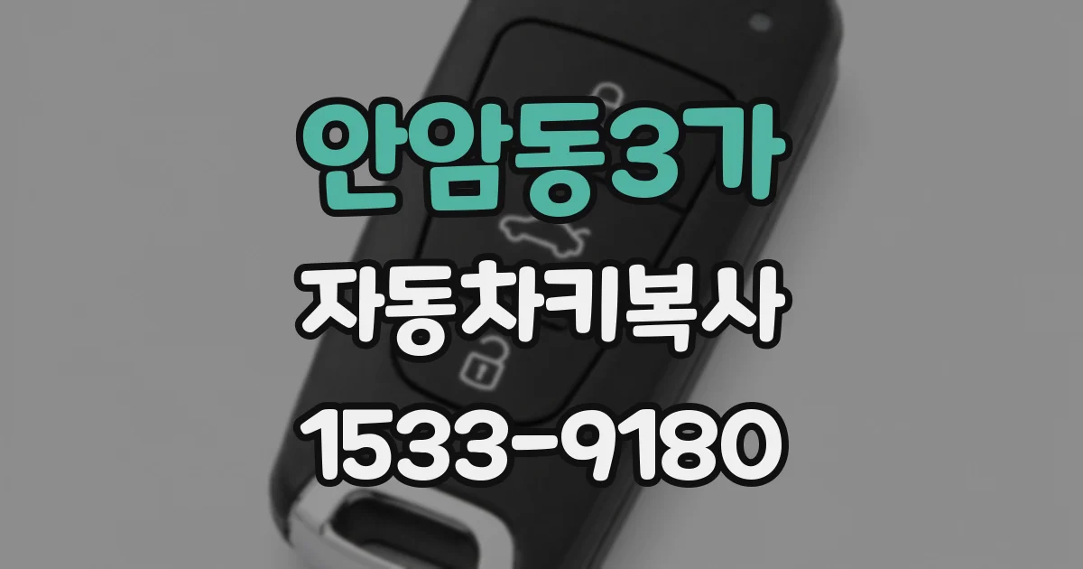안암동3가 자동차키복사
