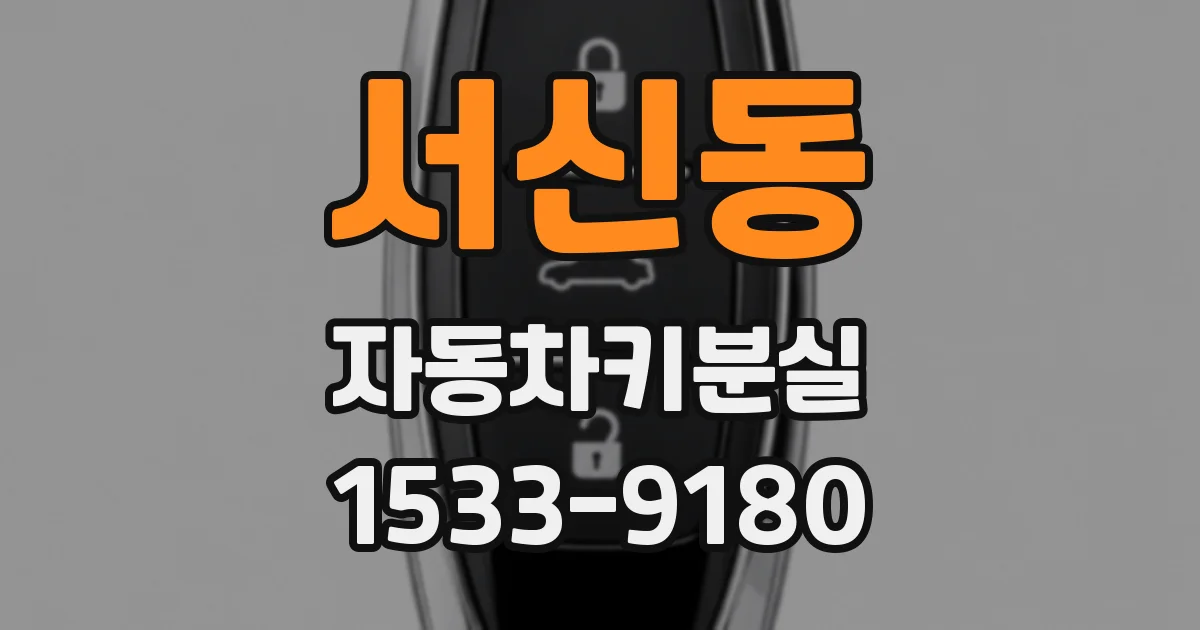 서신동 자동차키분실