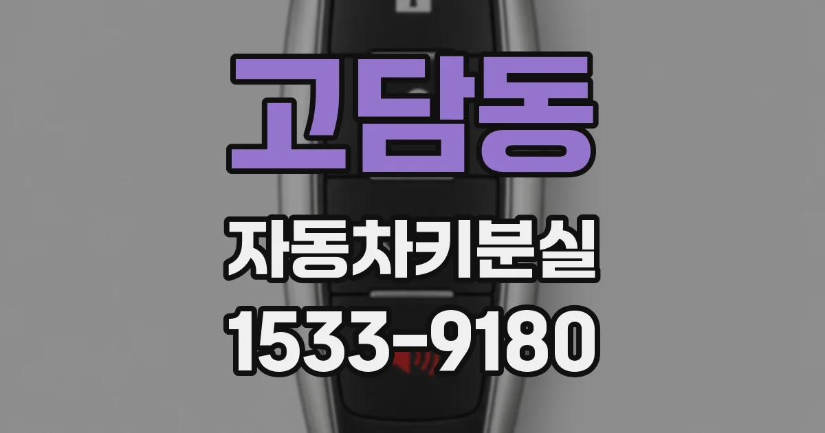 고담동 자동차키분실