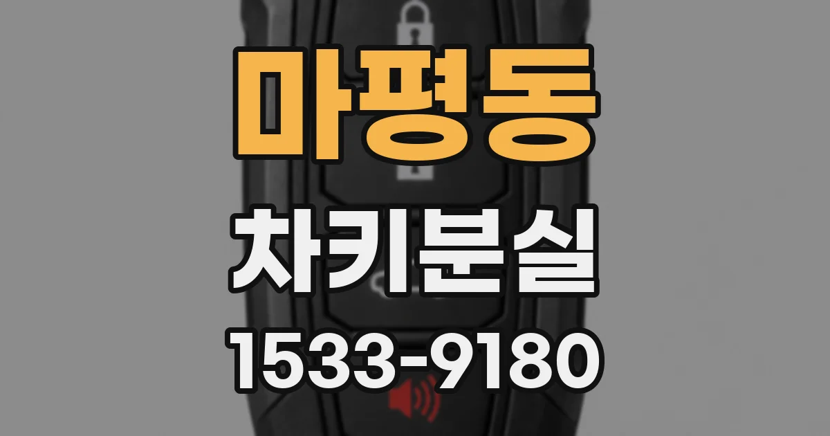 마평동 차키분실