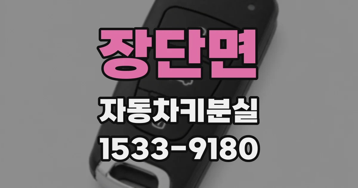 장단면 자동차키분실