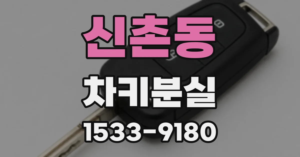 신촌동 차키분실