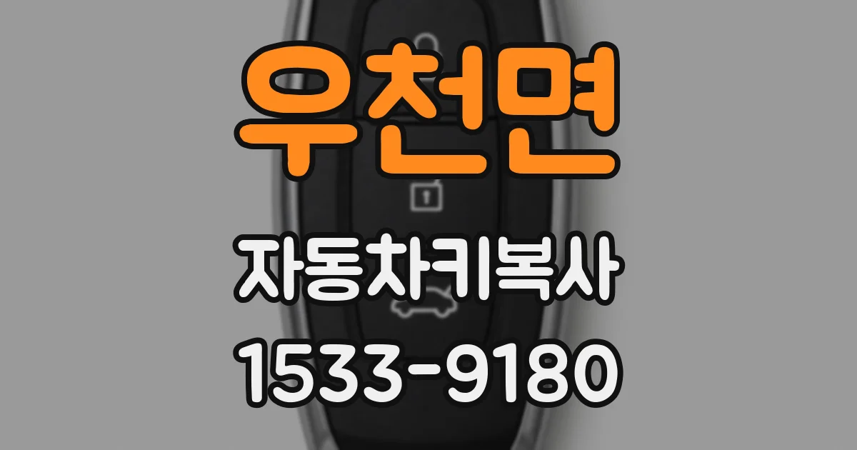 우천면 자동차키복사
