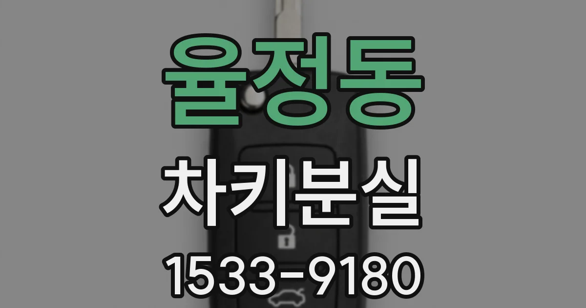 율정동 차키분실