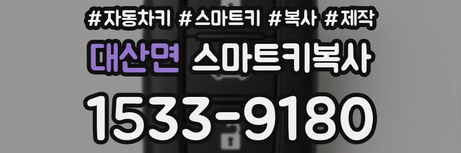대산면 스마트키복사