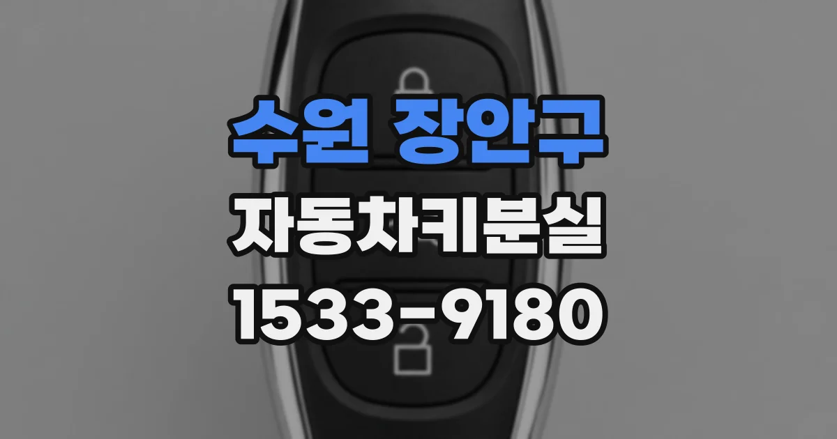 수원 장안구 자동차키분실