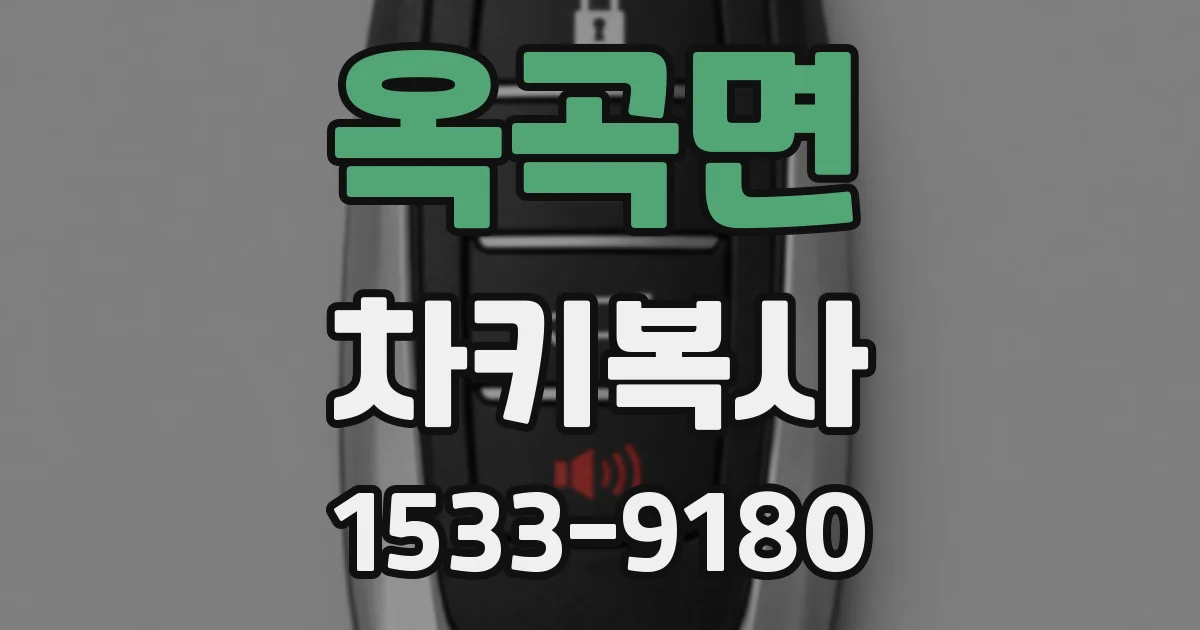 옥곡면 차키복사
