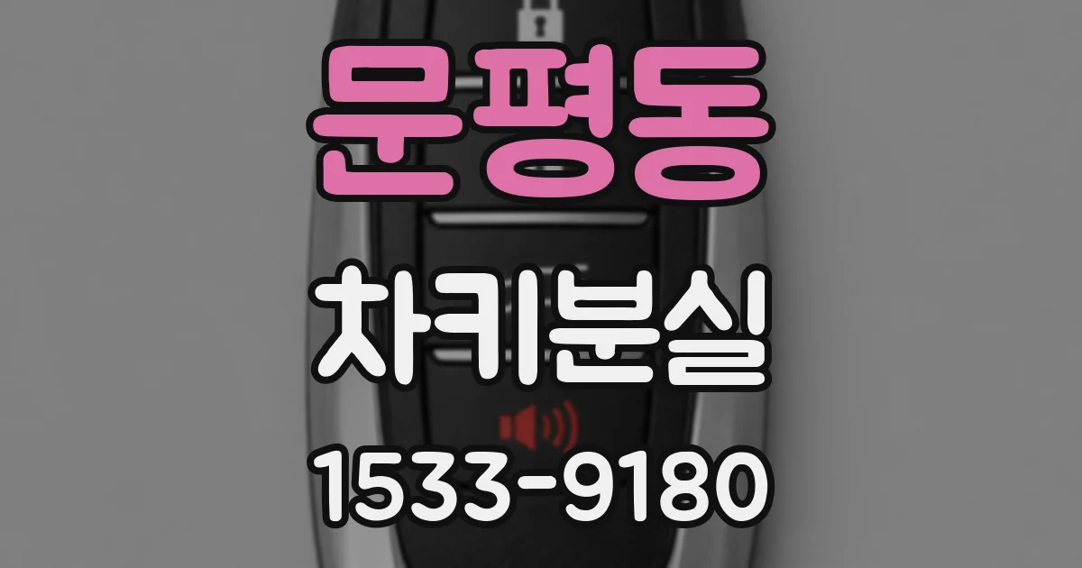 문평동 차키분실