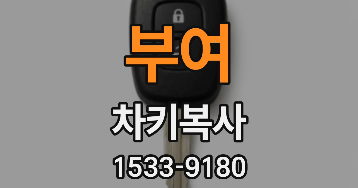 부여 차키복사