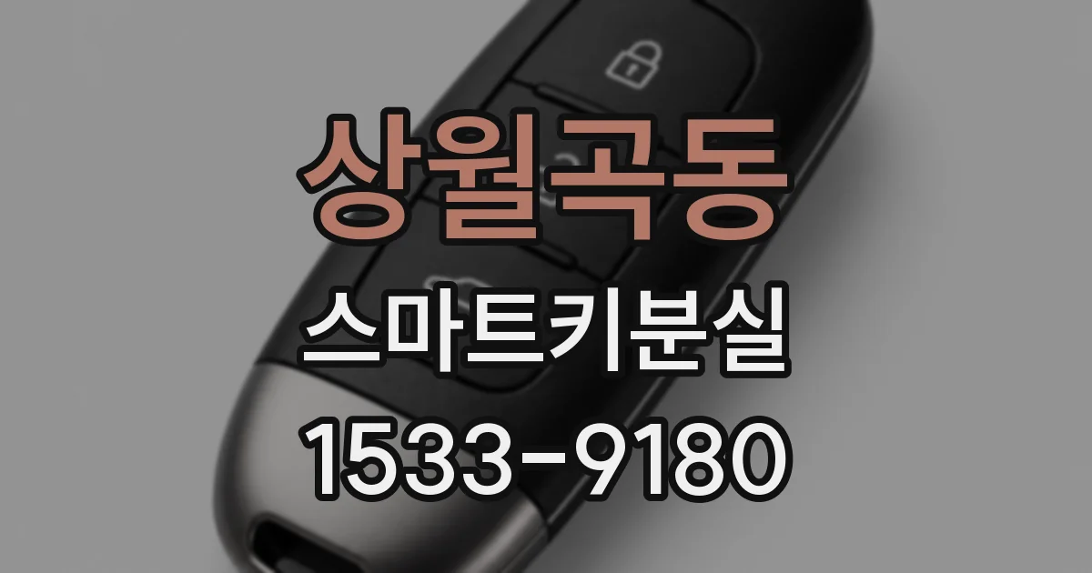 상월곡동 스마트키분실