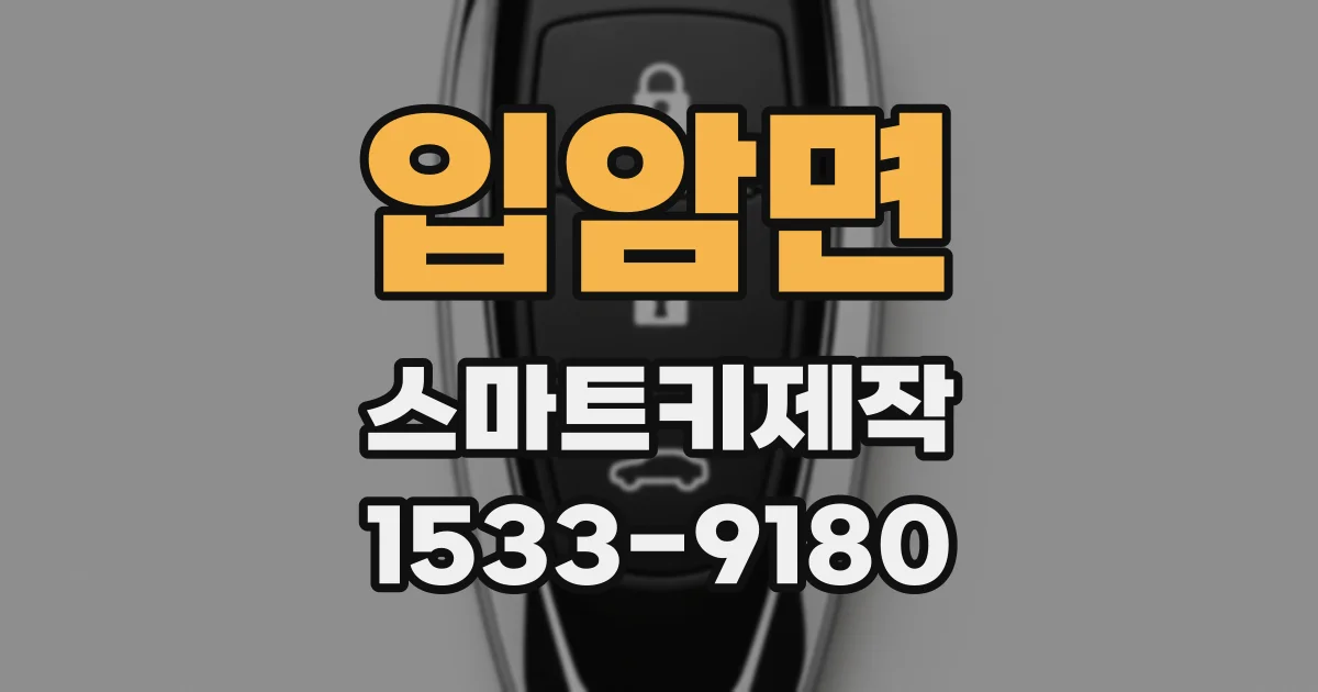 입암면 스마트키제작