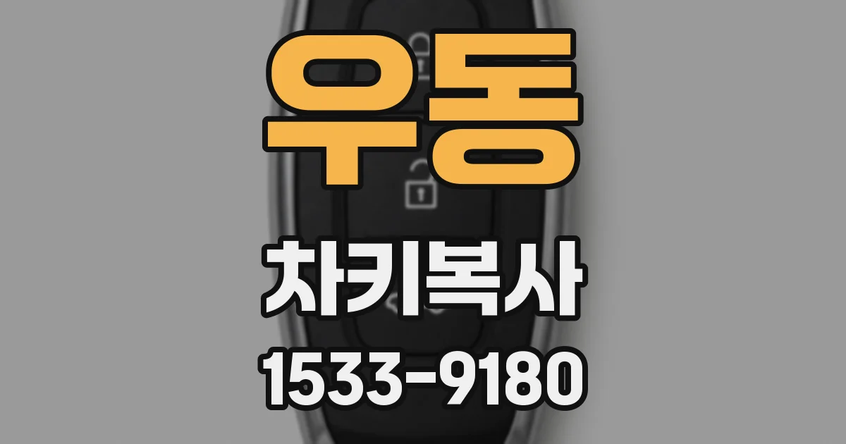 우동 차키복사