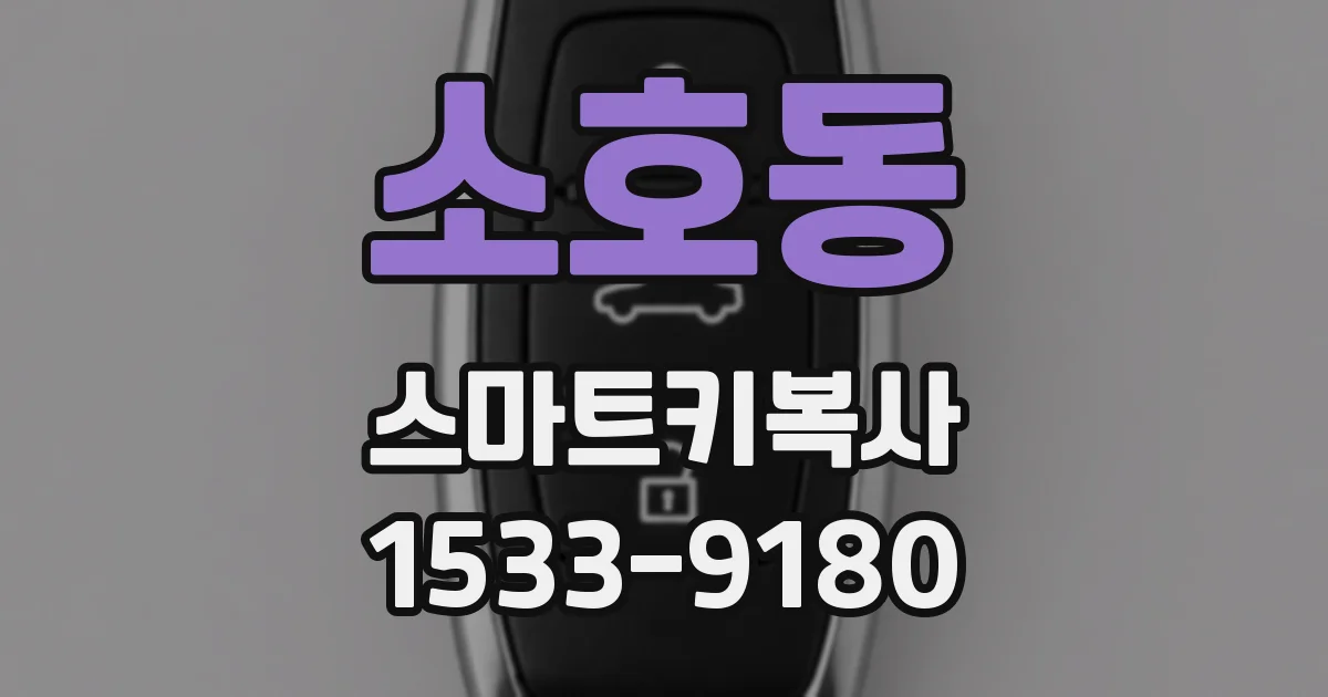 소호동 스마트키복사