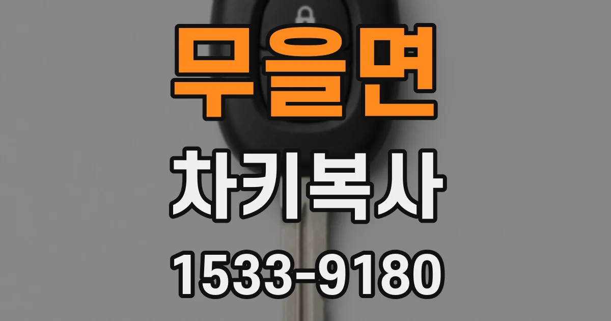 무을면 차키복사