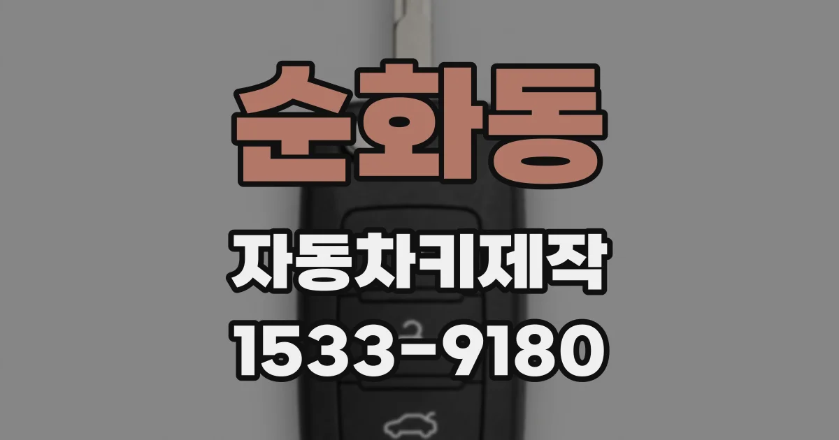 순화동 자동차키제작