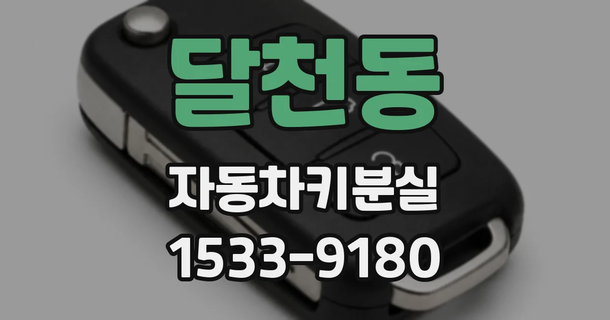 달천동 자동차키분실