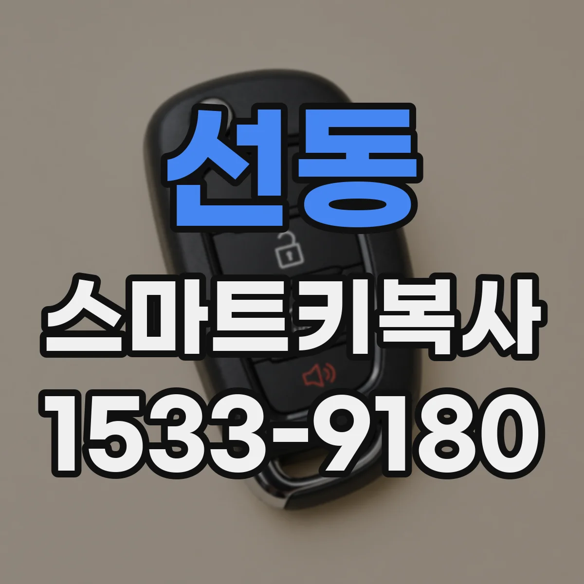 선동 스마트키복사