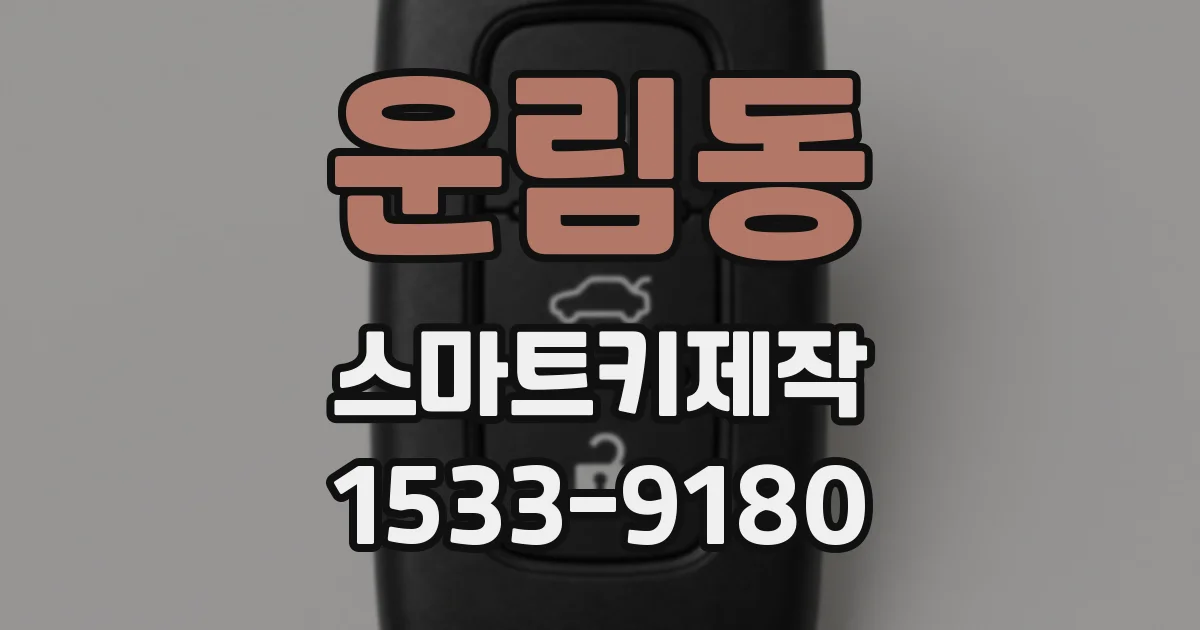 운림동 스마트키제작