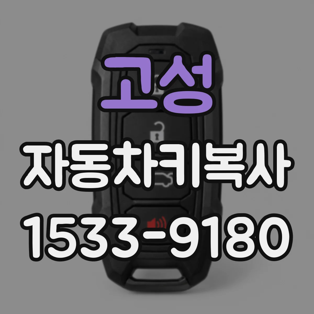 고성 자동차키복사