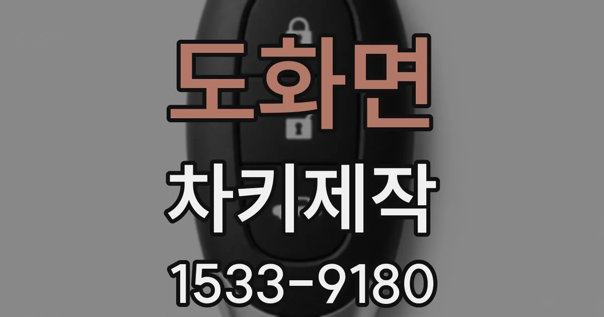 도화면 차키제작