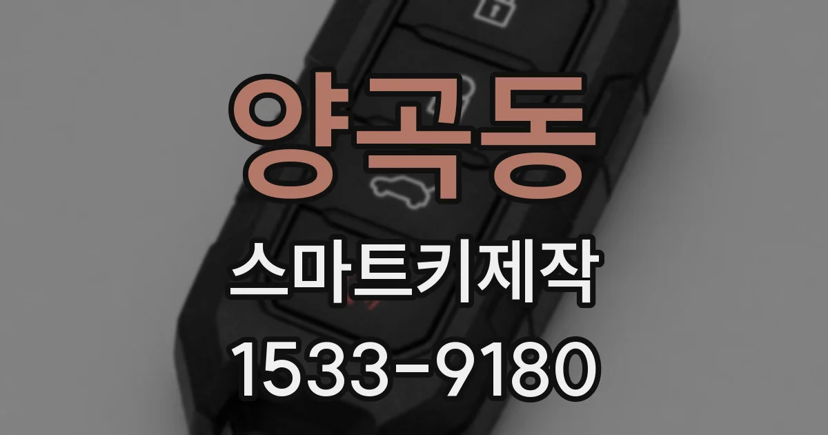 양곡동 스마트키제작