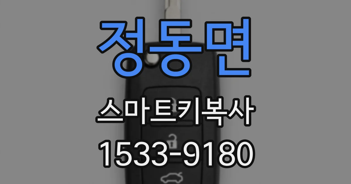 정동면 스마트키복사