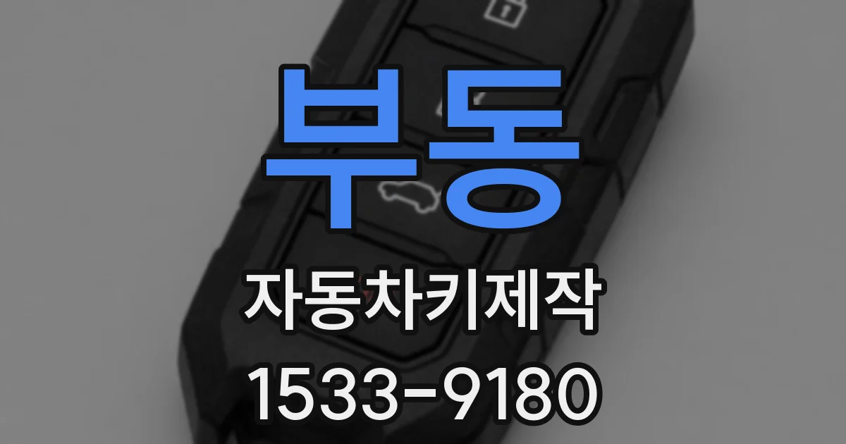 부동 자동차키제작