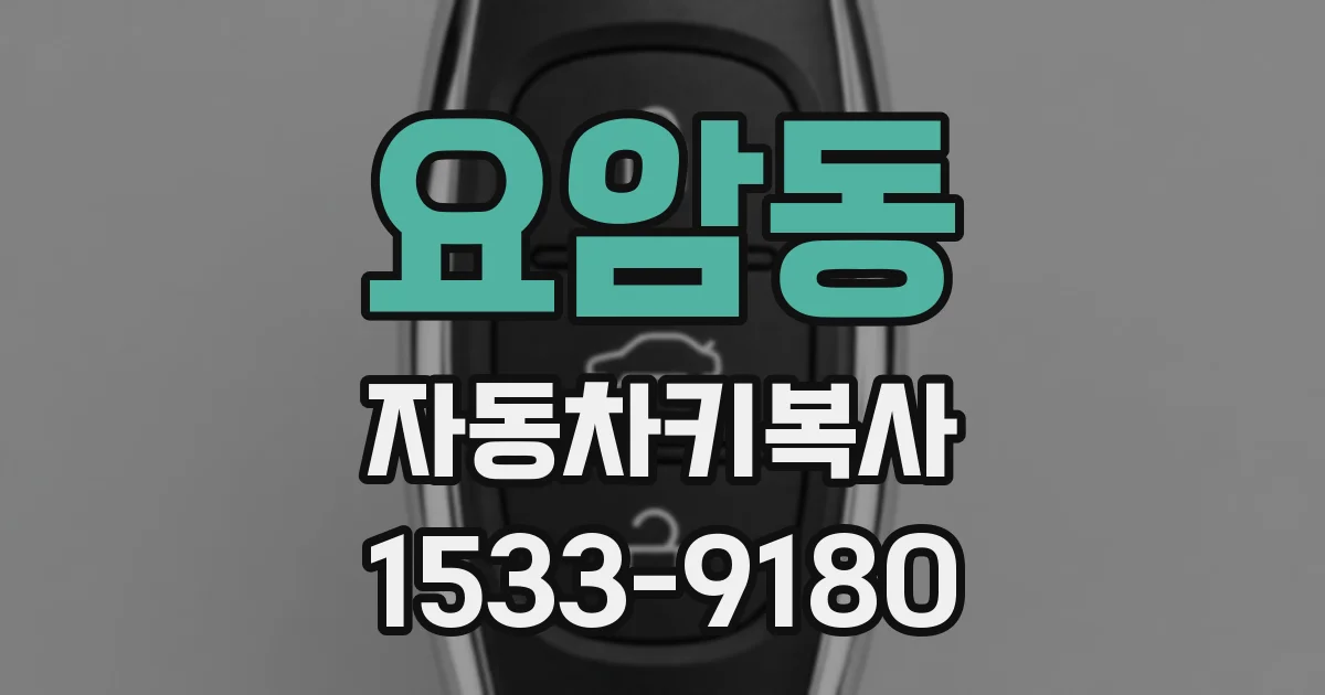 요암동 자동차키복사