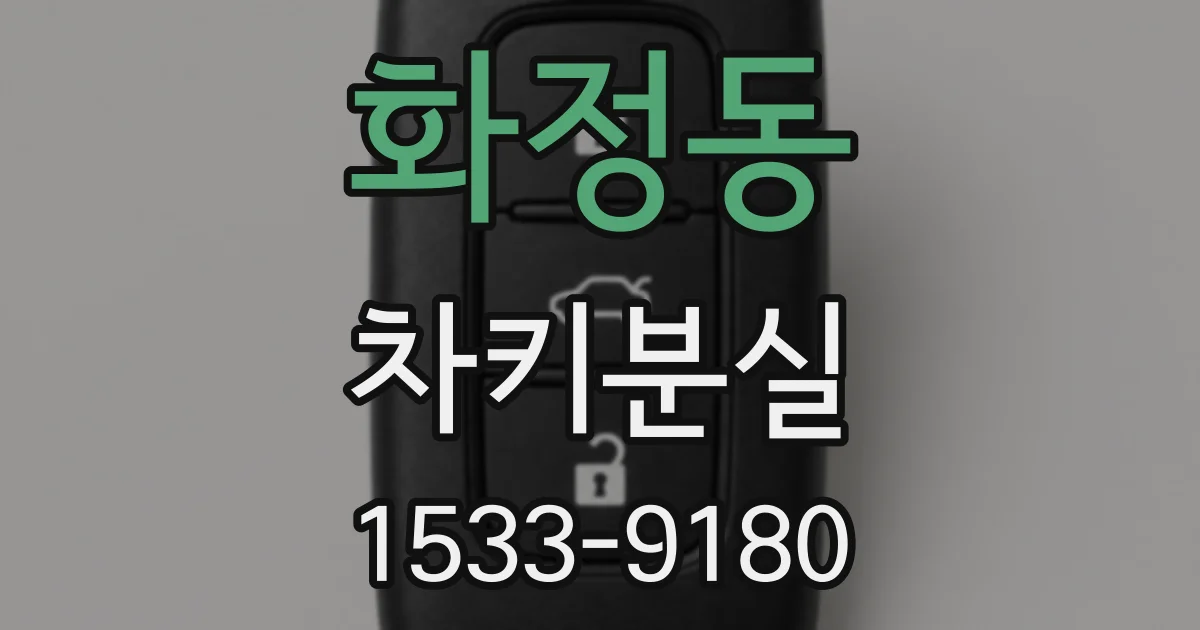 화정동 차키분실