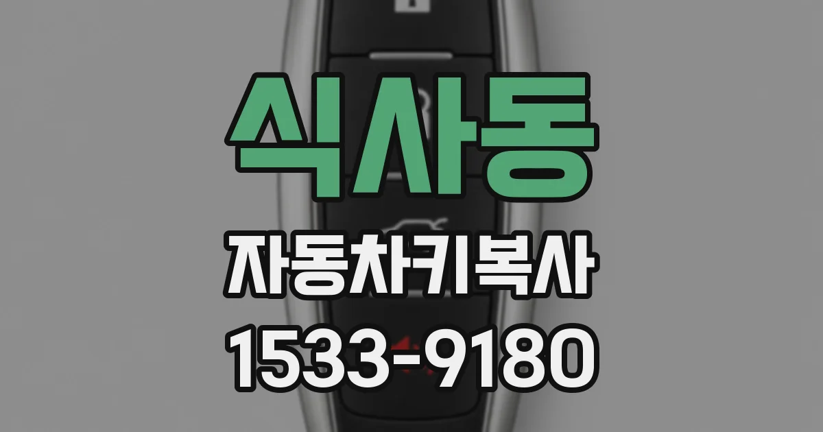 식사동 자동차키복사