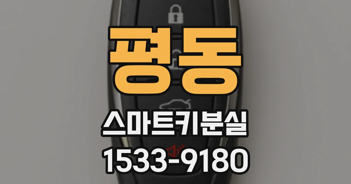 평동 스마트키분실
