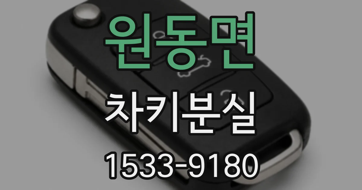 원동면 차키분실